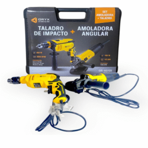 taladro de impacto + amoladora  angular  OR-AG125/OR508 oryx