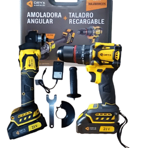 Kit Taladro Y Amoladora Angular Inalámbricos GAC21V/EL673 oryx